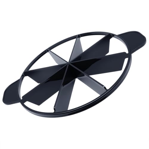 1 PCS Cake Slicer Plastic 8 Slice Pie Cutter with 8 Equal Slices for Cake and Desserts (Black) - color: Black