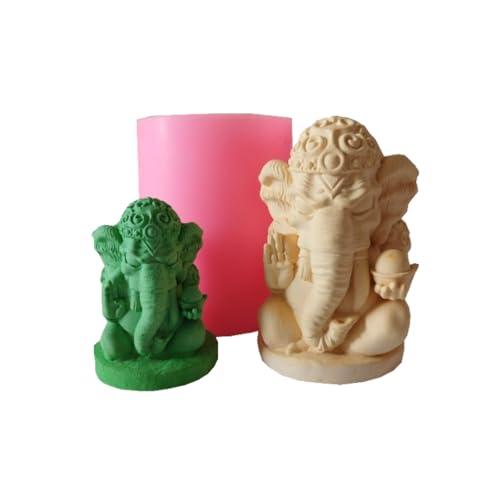 Xiangshen Mini Version Silicone Soap Mold Candle Mold for Handmade Soap Making Candle Making DIY Craft Making Chocolate Candy Cake Making… - color: Molds-Buddha-37