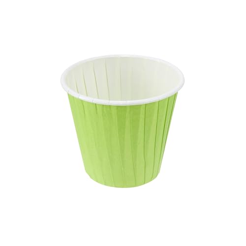 Restaurantware 4 oz Round Green Paper Eco Tall Baking Cup, 200 Pack - color: Eco Green, size: Tall