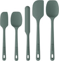 ChefAide 5 Pieces Silicone Spatulas Set, Heat Resistant Rubber Spatula - color: Dried Thyme, size: 5 pieces