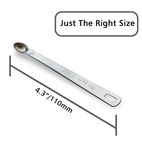 2PCS 1/16tsp(0.31ml) Mini Measuring Spoon, Small Teaspoon for Tiny Amounts - size: 1/16tsp|0.31ml|0.31cc|0.01oz