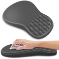 YIWEI Ergonomic Mouse Pad with Wrist Rest for Carpal Tunnel Pain Relief - color: Dark Gray