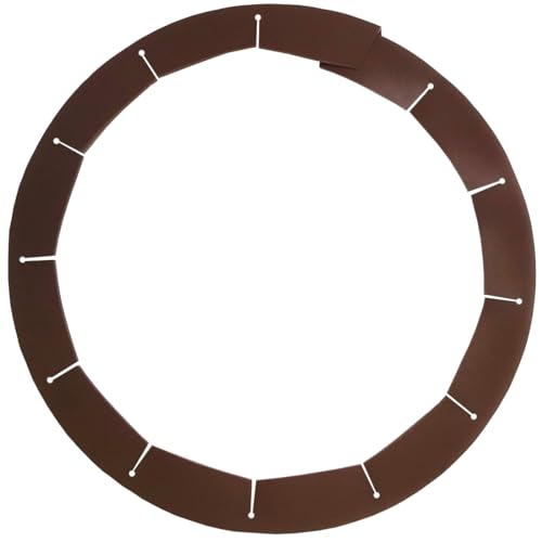 Adjustable Pie Crust Shield, Silicone Pie Crust Protector for Baking, Pie Ring Pie Crust Cover Tools, Fits 8-11.4 Inch Pies Pizza (Brown) - color: Brown