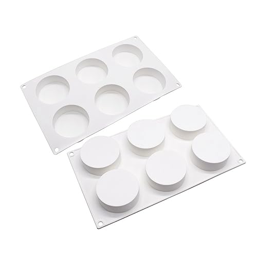 mostsom Silicone Cake Mold Round Cylinder for Baking Cookie Chocolate Resin - size: Round K_11.8 X 6.8 X 1.2 inch