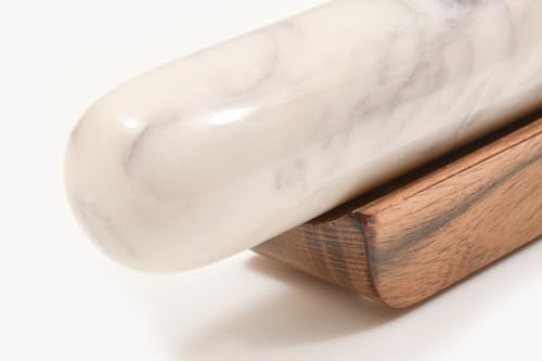 Marble Rolling Pin on Wood Base by Verve CULTURE