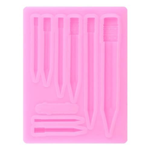 Mujiang Back to School Silicone Molds Book Pencil Fondant Mold Set Of 4 - color: Style B