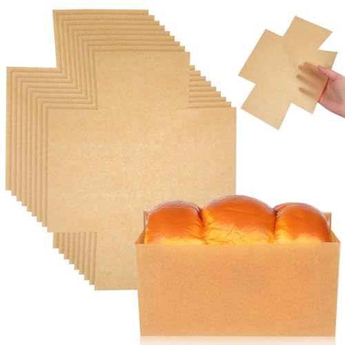 100 pcs Bread Pan Liners Disposable Nonstick Baking Paper