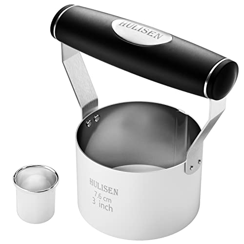 HULISEN 3" Round Biscuit Cutter, Stainless Steel Cookie Cutter with Handle - size: 3" Round Cutter