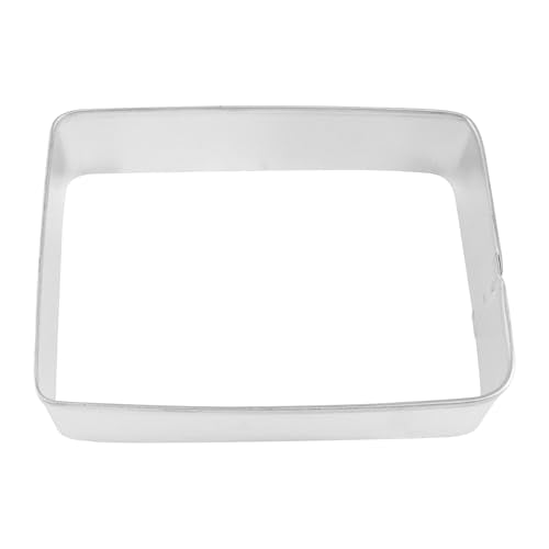 R&M Shapes Cookie Cutter 7-Piece Gift Set-Includes Squares, Rectangle, Triangle, Hexagon, Circle, Heart Cookie Cutter with Recipe Card - Steel