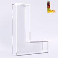 Ledido Reusable 10'' Fillable Acrylic Charcuterie Board Box Letter L - color: Letter L