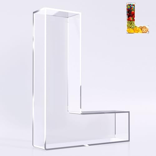 Ledido Reusable 10'' Fillable Acrylic Charcuterie Board Box Letter L - color: Letter L