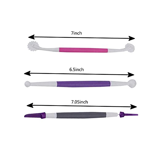 5 Pcs Cake Decorating Brushes, Fondant & Gum Paste Tool Set - color: 5PCS