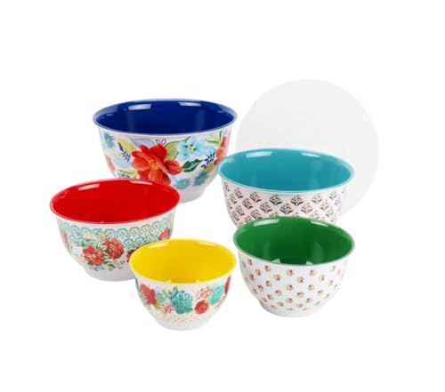 Melamine Mixing Bowl Set (Spring) - color: Spring - 10pcs - Melamine