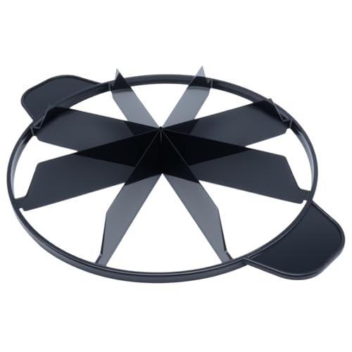 1 PCS Cake Slicer Plastic 8 Slice Pie Cutter with 8 Equal Slices for Cake and Desserts (Black) - color: Black