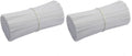 Plastic Twist Ties for Bags,4.7 Inch Cable Bread Ties Reusable Plant Wire Twist Tiesfor Household and Office Use (White 500pcs, 500pcs) (Pack of 2) - size: 500 pcs (Pack of 2)