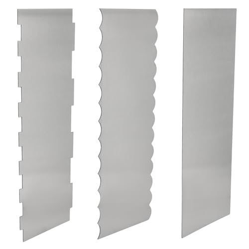 Cake Scraper, 3 Pack, 8.6 Inch, Stainless Steel