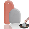 Silicone Bowl Scraper & Plastic Dough Scraper for Bread Dough, Kitchen Use - color: Red