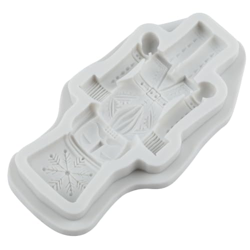 3D Nutcracker Silicone Mold Christmas Soldier Fondant Mold - color: Style M