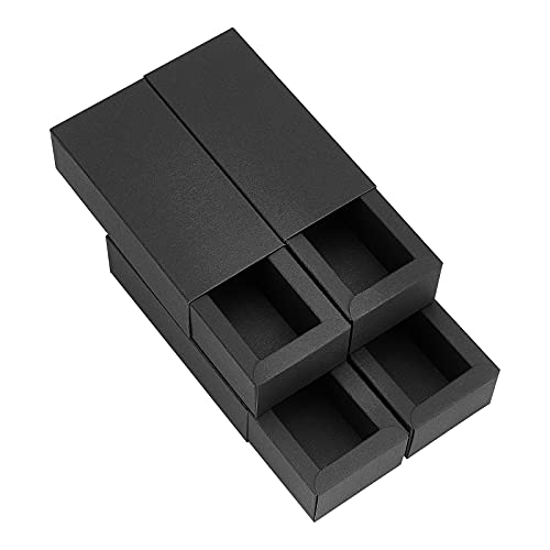 BENECREAT 12PCS Brown Kraft Packaging Drawer Box 4.8x2x1.5 Inch Cardboard Present Box for Lipstick, Small Perfume Essential Oil Bottle, Christmas, Festival Gift Packaging - color: Brown, size: 4.8 X 2 X 1.5 Inch (Pack of 12)