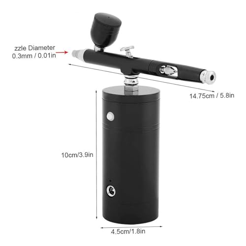 Handheld Airbrush Set USB Rechargeable Cordless Air Spray Gun for DIY Make up Tattoo Nail Art Cake Face Paint Model Painting