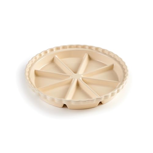 King Arthur Baking Company Ceramic Scone Pan, Ceramic, Distributes Heat Evenly, Makes 8 Uniform Scones - style: Scone, 11 x 11-Inch