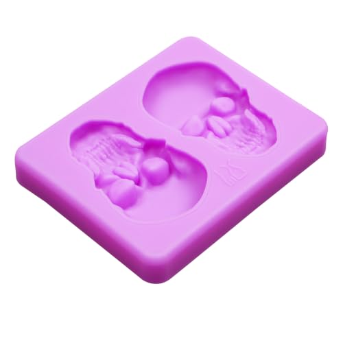 Infovox Halloween Skull and Bone Silicone Fondant Molds, Set of 4