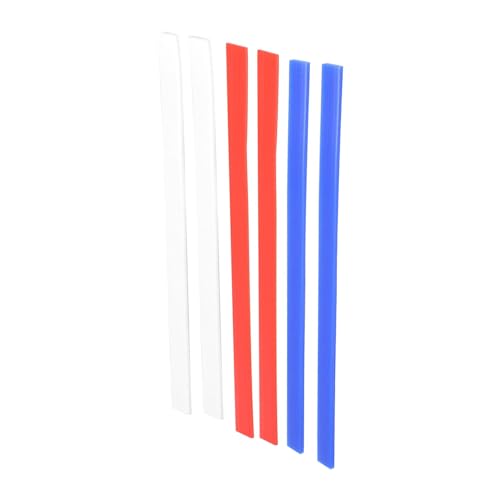 Silicone Rolling Pin Guides,3 Thicknesses 2mm/4mm/6mm Rolling Pin Thickness Rings for Consistent Dough,15 Inch Long Baking Measuring Strips Set of 6 for Pastry Pie Dough