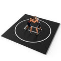 Rollable Wrestling Mat, 1.2" XPE Foam Mats for BJJ Jiu Jitsu & Judo - color: Black, size: 10'x10'