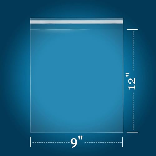 iMailer 500 Pack 9" x 12"- Cellophane Bags Self Sealing - size: 9x12 Inch (Pack of 500)