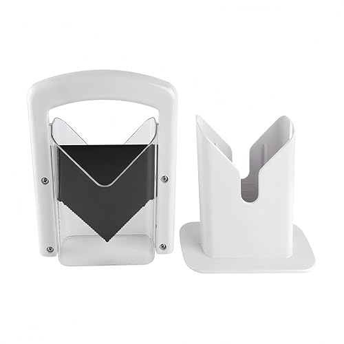 Bagel Slicer, Perfect for Bagels,Bagel Cutter Stainless Steel White, 6.8x3.7x8.8inches