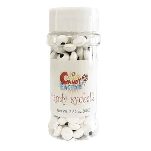Sarah's Candy Factory Candy Eyeballs Medium Size 10mm/0.4 inches 2.82 Oz