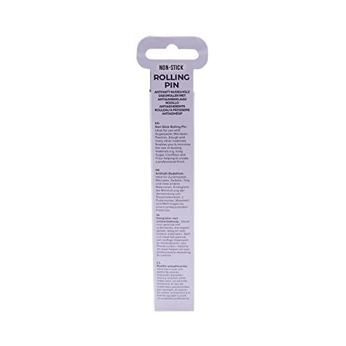 Knights Bridge Global PP85 PME Non-Stick Polyethylene Rolling Pin, 6" for Cake & Cookie Decorating, White, 6"
