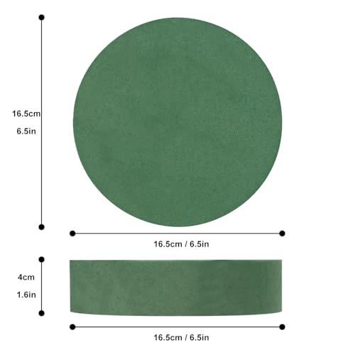 IHDYPPEW 10 PCS Superior Floral Foam Blocks, 6.5 Inch Large Dry Green Foam for Flower Arrangements Exquisite Flower Arrangements- Round Oasis Foam Blocks for Florists and Craft Lovers - size: 10 PCS 6.5 Inch