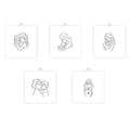 Reusable PYO Cookie Stencil Paint Your Own Custom Design Unique Cookies Stencils Creates Custom Coloring Pages Designs, Perfect for Kids, Parties, and Bakers.Detailed Designs (Mother's Day) - style: Mother's Day