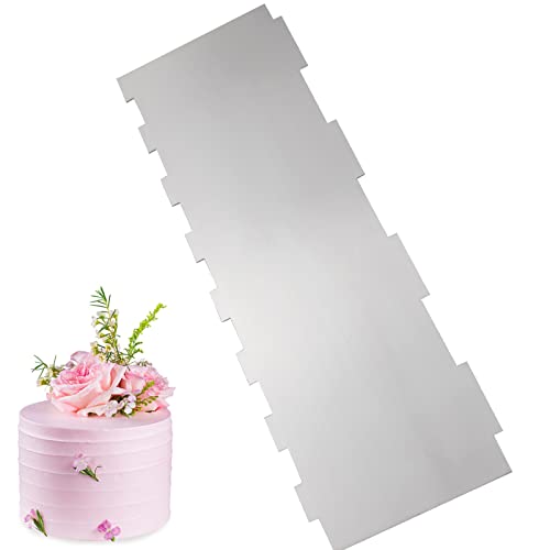 8.6 Inch Stainless Steel Cake Scraper Metal Scraper for Cake Smoother Leveler Scraper Cake Decorating Comb Cake Cutter for Mousse Butter Cream (Style 5) - size: Style 5
