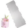 8.6 Inch Stainless Steel Cake Scraper Metal Scraper for Cake Smoother Leveler Scraper Cake Decorating Comb Cake Cutter for Mousse Butter Cream (Style 5) - size: Style 5