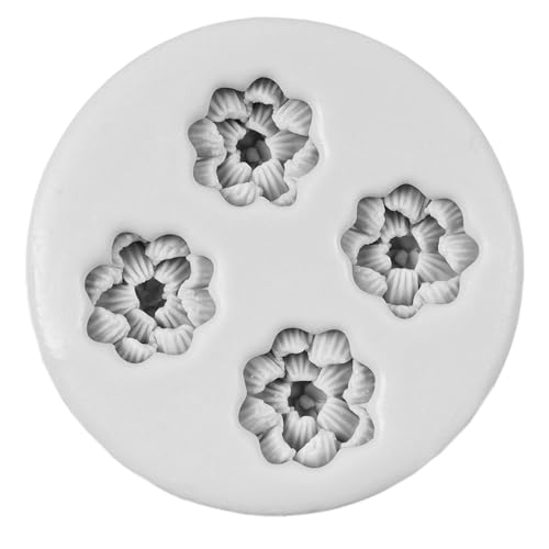 Cherry Blossom Silicone Molds 3D Flower Fondant Mold Set Of 2 - color: Style D