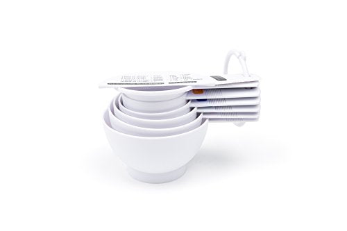 Fox Run Measuring Cup Set with Egg Separator and Leveler, 7 Piece, White (Pack of 2) - color: White, size: 7 Piece (Pack of 2)