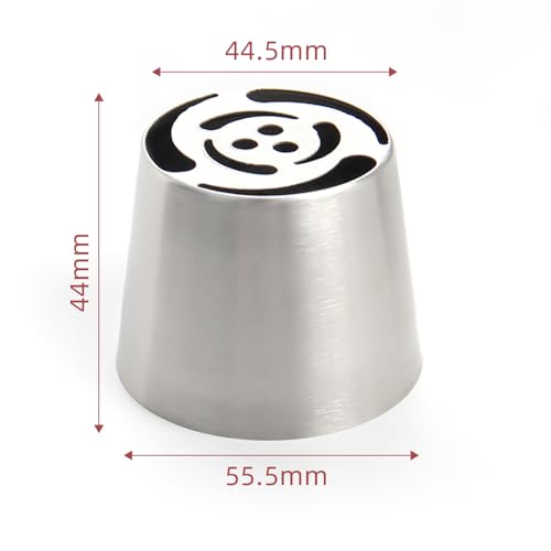 1 Piece Stainless Steel Extra Large Russian Tulip Flower Pattern Icing Tips