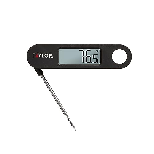 Taylor Digital Folding Stem Food Thermometer Black - color: Black