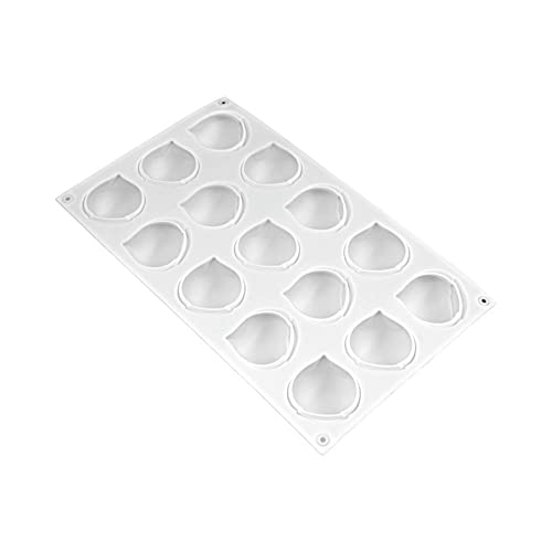 mostsom Mini Chestnut-Shaped Silicone Mold, 15 Cavity Non-Stick Gummy Mold for Chocolate, Fondant, Candy, Biscuits, Cookie, Jelly (Chestnut A) - size: Chestnut A