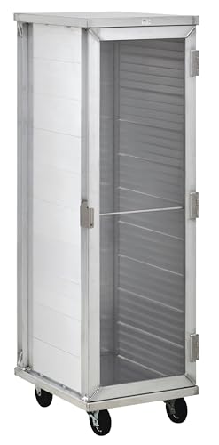 CenPro Commercial Enclosed 40-Tier Aluminum End Load NSF Bun/Sheet Pan Rack with Clear Acrylic Door | Bakeries, Caterers, Kitchens, Restaurants | (#28W-613) - size: 40-Pan Enclosed Glass