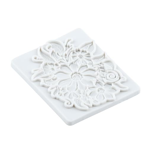 Lingzhi Baroque Style Silicone Molds Curlicues Scroll Lace Fondant Molds - color: Style A