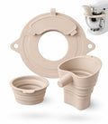 Premium Silicone Flour Funnel for Kitchen Aid Mixer with Mixer Bowl Cover