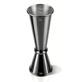 Stainless Steel Cocktail Jiggers – Japanese Style Double Measuring Cups for Bartending (1oz/2oz) - color: Black, size: 1 Pack-A
