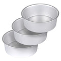 8 x 3 Inch Aluminum Round Cake Pan, 3-Piece Set Cake Baking Pans, Round Layer Cake Baking Pans for Birthday Wedding Home Kitchen DIY Baking Tools, Heavy Sturdy & Healthy, Oven Safe - size: 8 x 3 Inch, Set of 3