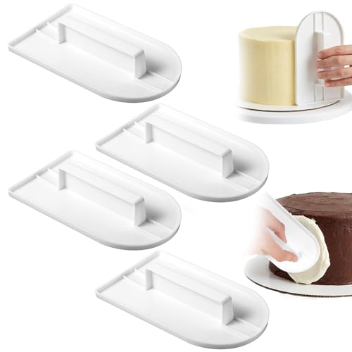 JJUNW 4PCS Fondant Smoothing, Finisher Sugarcraft Cups, Fondant-Smoother Tool Fondant Paddle for Cake Decorations Sculpting and Modeling Sugar Craft