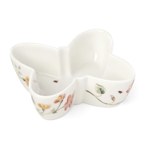 Lenox 885606 Butterfly Meadow Butterfly-Shaped Bowl, White - style: Bowl, Butterfly-Shaped
