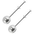 2Pcs Flour Duster Sifter for Baking,304 Stainless Steel Powdered Sugar Shaker Duster with Handle Small Sifter Tool Baking Supplies for Home Bakers Flour Sugar Spices Dusting Wand Kitchen Gadgets