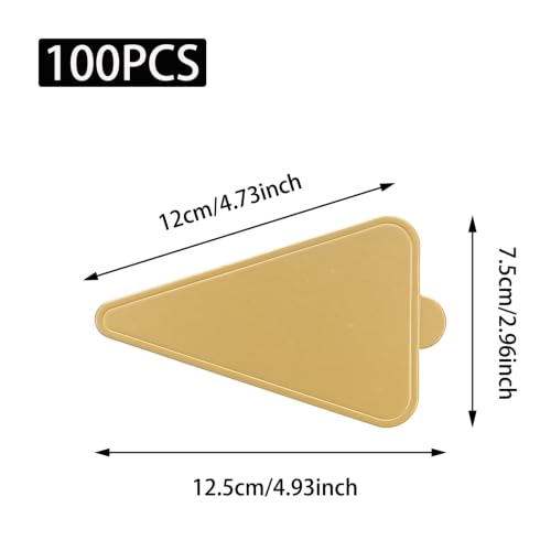 100 Pcs Triangle Mini Cake Boards, 3x4.7 Inch - color: Triangle